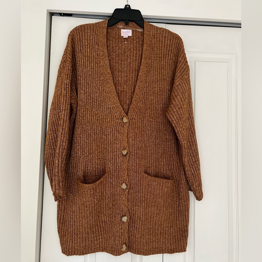 Wild Fable Rust Cardigan Sweater size L